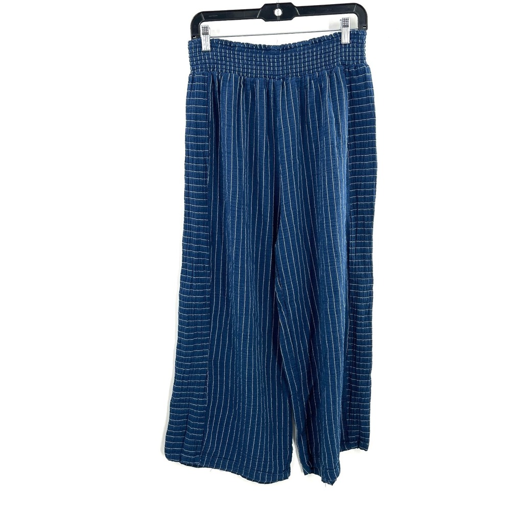 Joie high rise wide leg striped pant coastal grandmother nautical breeze boho 1x - Picture 2 of 12
